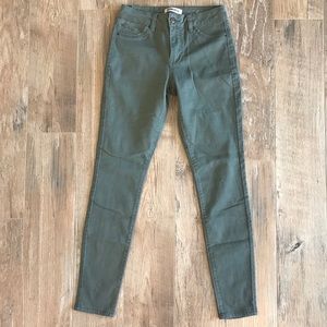 Blue Spice Olive Green Skinny Jeans